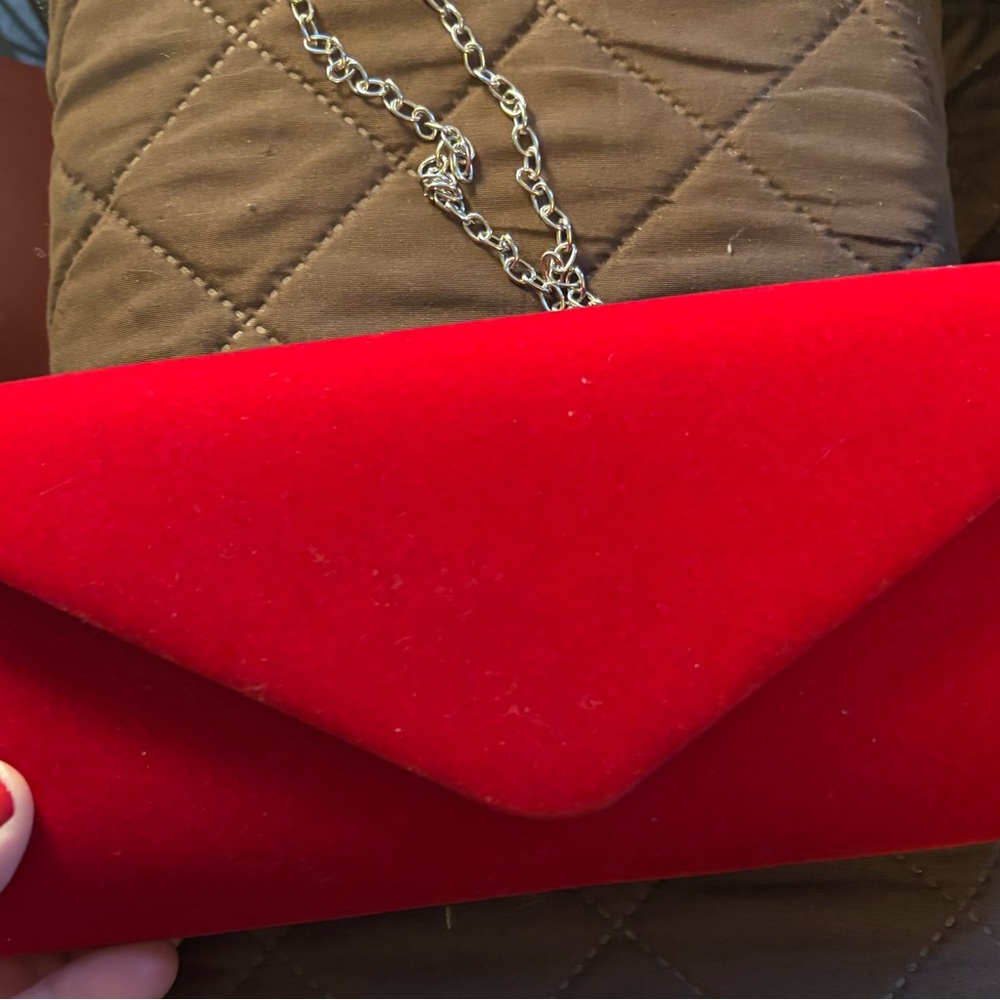 Elegant Red Clutch Bag